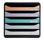 BIG-BOX PLUS Aquarel black/glossy pastel - Assorted colours