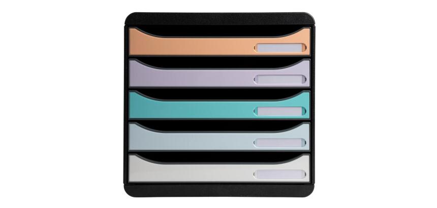 BIG-BOX PLUS Aquarel black/glossy pastel - Assorted colours