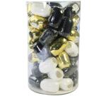 Mini-tube 60 bolducs 10mx7mm Noël chic - Assortiment