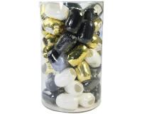 Mini-tube 60 bolducs 10mx7mm Noël chic - Assortiment