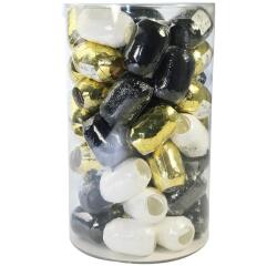 Mini-tube 60 bolducs 10mx7mm Noël chic - Assortiment