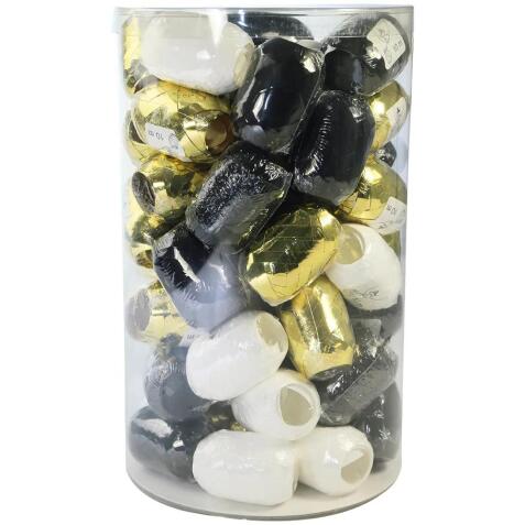 Mini-tube 60 bolducs 10mx7mm Noël chic - Assortiment