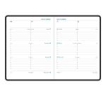 Agenda de bureau Semainier Pratic 19 Volga 14 x 18 cm Janvier à décembre 2026 - Couleurs assorties