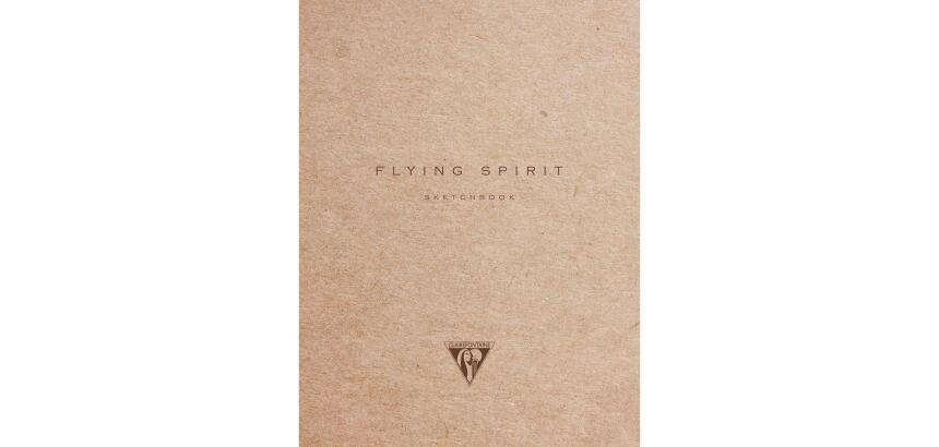 Flying Spirit carnet cousu 60F 16x21cm 90g - Kraft brun
