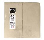 Paquet de 40 serviettes micro gaufrées ouate 2 plis - pliées 1/8