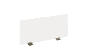 Exacompta - réf. 81158D - ExaScreen Ecran de protection ou cloisonnette contre les postillons pour bureau open-space - call center - restaurants H58cmxL118cm - à fixer kit de fixation fourni - Cristal