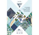 PAPIER ARTISANAL, Bloc encollé de 20 feuilles au format 21x29,7cm
