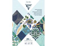 PAPIER ARTISANAL, Bloc encollé de 20 feuilles au format 21x29,7cm