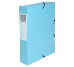 Boite de classement Exabox Dos 60mm carte lustrée Aquarel - A4 - Couleurs assorties