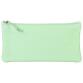 CUIR TEINTÉ Trousse plate 22x11 cm Vert pistache