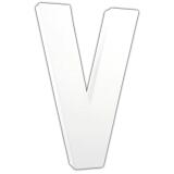 Lettre V 20,5cm - Blanc
