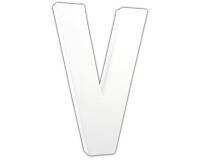 Lettre V 20,5cm - Blanc