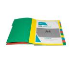 Trieur HARMONIKA® à fenêtres avec élastiques véritable carte lustrée 24 compartiments