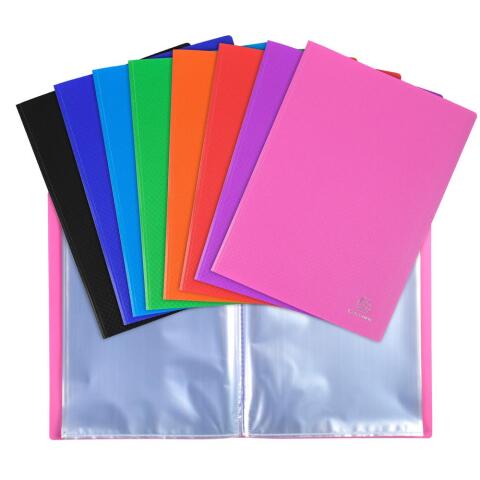 Carpeta Exacompta de fundas polipropileno opaco cristal 40 vistas - A4 - Colores surtidos