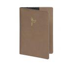 Etui passeport Elise. - Taupe