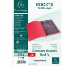 Pack of 10 square cut folders ROCK'S 210 - 24x32cm