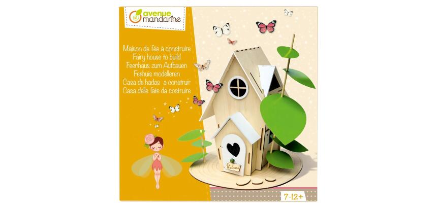 Coffret créatif, Maison de fées à construire - Multicolore