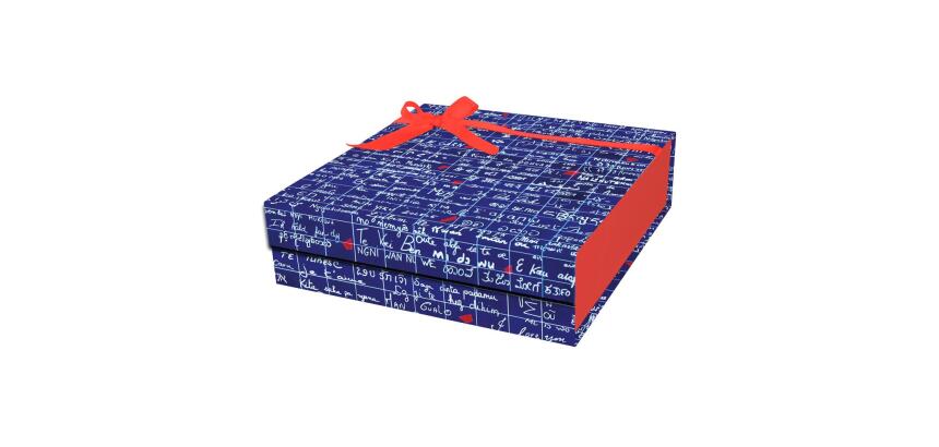 Le Mur des Je t'aime, Boîte à rabat aimanté 22x22,5x6,5 cm