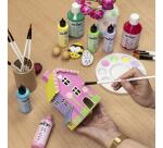 Darwi Flacon de 80 ml de Peinture Acrylique Universelle Opaque - Rose