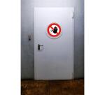 Non-slip adhesive PVC panel No access 20 cm - Red
