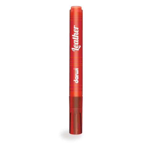 DARWI Marqueur Peinture sur Cuir Pointe Conique Fine 2mm - vermillon