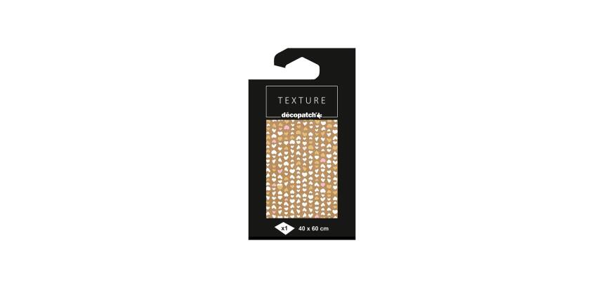 Papier Texture Décopatch n°787 - 1 feuille 40x60cm - Marron