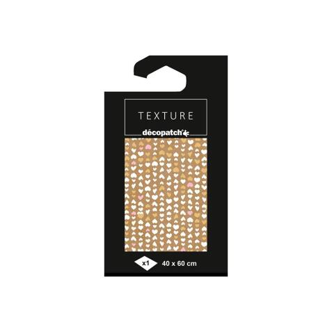 Papier Texture Décopatch n°787 - 1 feuille 40x60cm - Marron