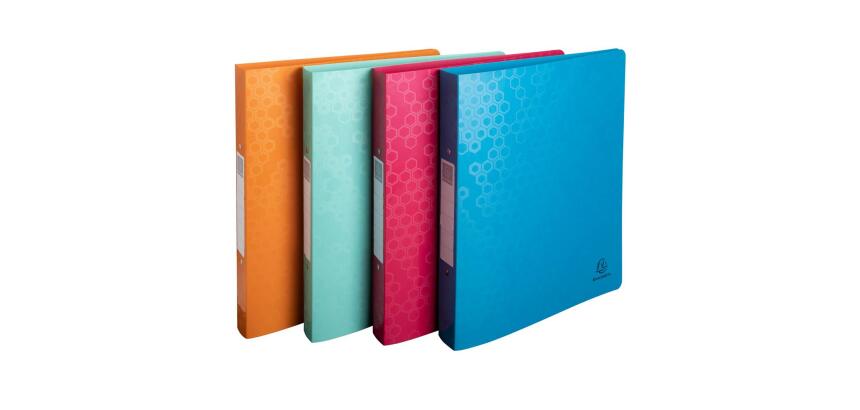 Classeur 2 anneaux 30mm polypropylène recyclé Maïa - A4 - Couleurs assorties