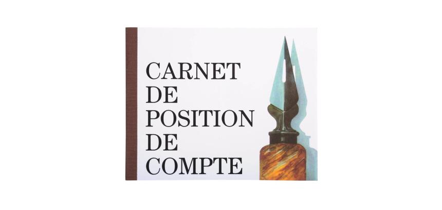 Piqûre position de compte 16x19,5cm 40pages