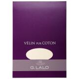 Bloc Velin pur coton A5 (148x210mm), 40 feuilles, 125g - Blanc