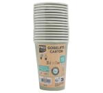 Vasos de cartón sin plástico - 20 cl - Ø 7 cm