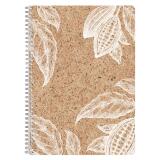 Cocoa motif, Cahier reliure intégrale A4 - 21 x 29,7 cm, 148 pages, Ligné + marge, ass. - Cacao