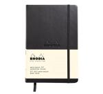 Webnotebook A5 192 pages dot papier ivoire 90g fermeture élastique - Noir