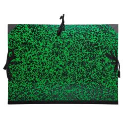 Cartella portadisegni Annonay con nastri 26x33 cm - Per formati A4 e 24x32 cm - Verde