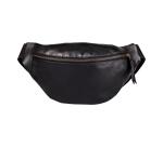 Sac banane en cuir 30x16,2 cm - Noir