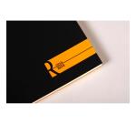 Bloc agrafé Rhodia le R N°11 7,2x10,5 cm 70 feuillets ligné 90g - Noir