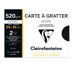 Carte à Gratter pochette 2F 24x32cm 520g - Noir