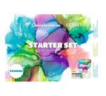 Coffret Starter Set Alcohol Ink A5 Bloc Alcohol Inkpad Clairefontaine et Encres à alcool Cernit