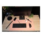 VADE/Almohadilla de escritorio polipiel PU suave, máxima compatibilidad: equipos informáticos - HOME OFFICE - Nude/gris