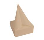 Paquet de 40 serviettes micro-gaufrées ouate recyclée 2 plis - 38x38 cm - Kraft