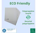 Separadores Separadores con pestañas impresas polipropileno 12/100º - Gris - Gris