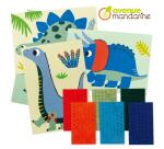 Boîte créative, Tableaux mosaïques en feutrine - Multicolore