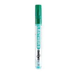 DARWI Marqueur Peinture sur Cuir Pointe Conique Fine 2mm - Vert sapin