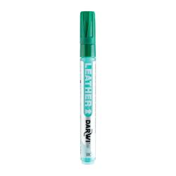 DARWI Marqueur Peinture sur Cuir Pointe Conique Fine 2mm - Vert sapin
