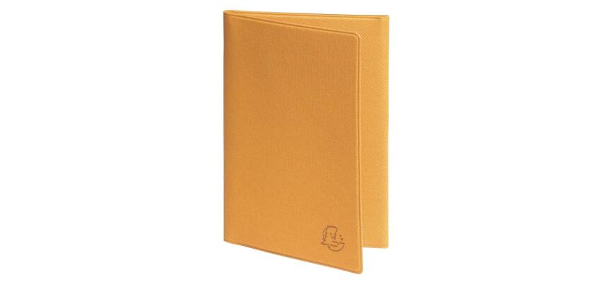 Etui Denim pour carte grise - 8.5 x 13.2 cm - Moutarde