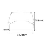 Wandprospekthalter horizontal, 1 Fach, 72x382x289 mm, AutentiK