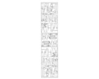 Echarpe 100% soie - 180x43cm Biblio - Blanc