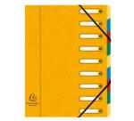 Trieur HARMONIKA® à fenêtres avec élastiques Véritable carte lustrée 9 compartiments