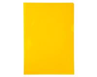 Sachet de 10 pochettes coin PVC lisse haute résistance 13/100e - A4 - Jaune