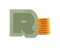 Rhodiarama porte-stylo autoadhésif 4x3 cm pour blocs carnets et agendas - Céladon